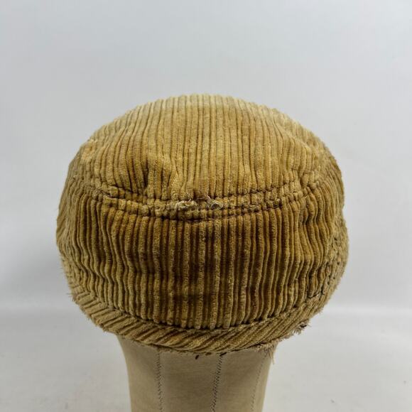 TRUE RELIGION Hat Distressed Corduroy Logo Embroidered TRBJ Trucker Baseball Cap - Picture 6 of 15